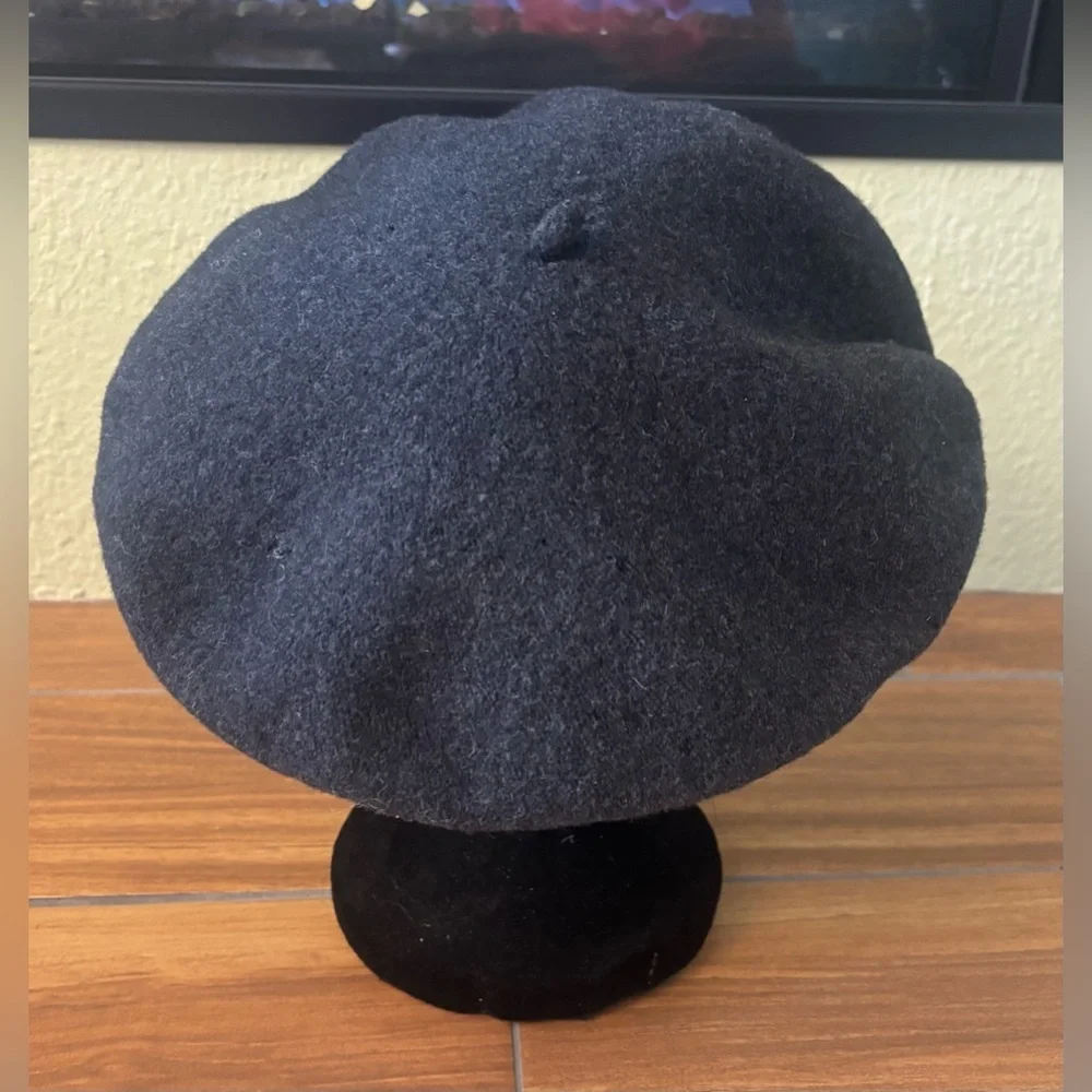 Vintage Harley-Davidson Gray Wool Ivy Cap, Beret, Newsboy Flat Cap, Leather Brim